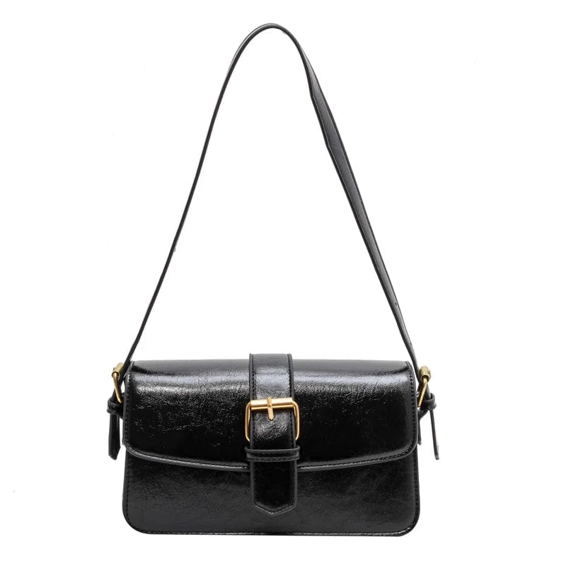 Noir / Cuir PU / 23x13x5cm Sac Cuir Femme