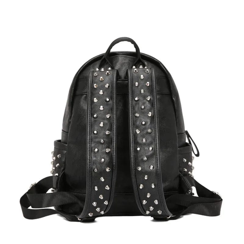 Noir / Cuir Vegan sac à dos ordinateur