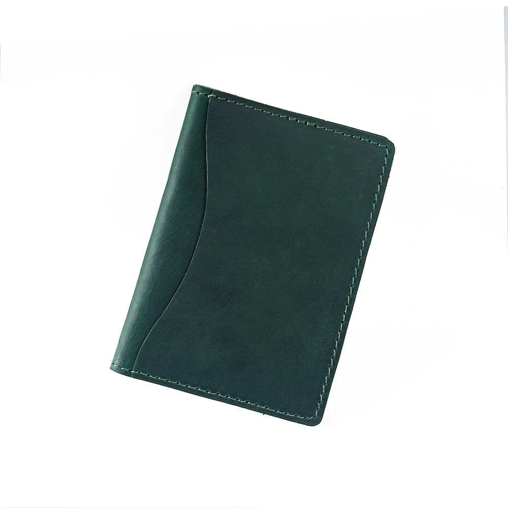 Porte Carte Cuir Femme green