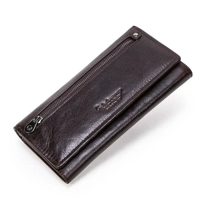 Porte Carte Femme Luxe｜La Casa Du Cuir Marron