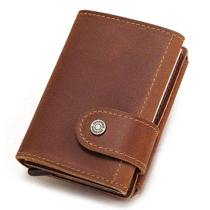 Porte Monnaie et Carte Homme｜La Casa Du Cuir Marron