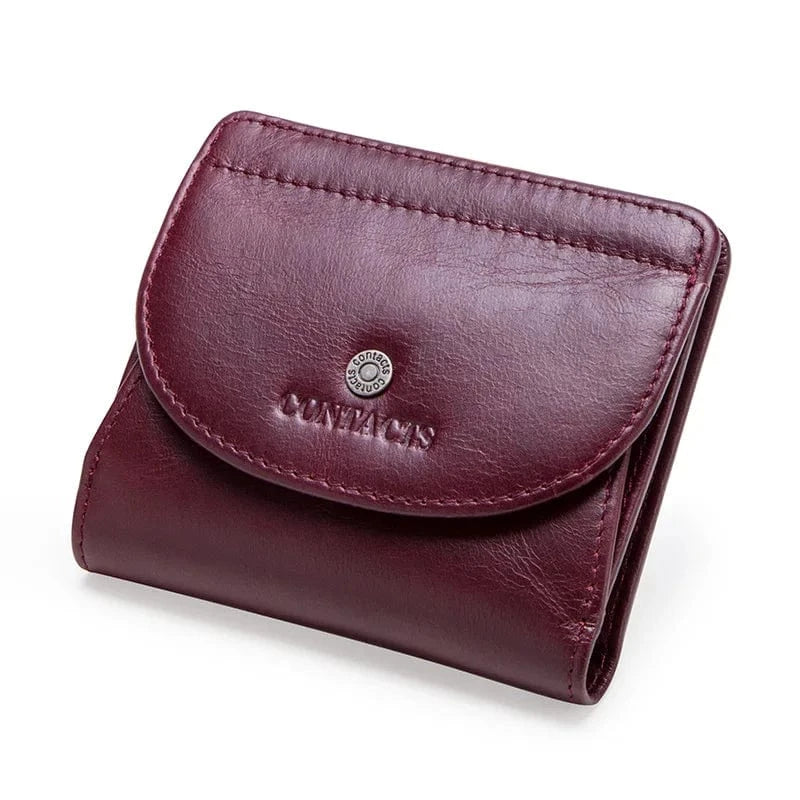 Porte Monnaie Porte Cartes Femme Red