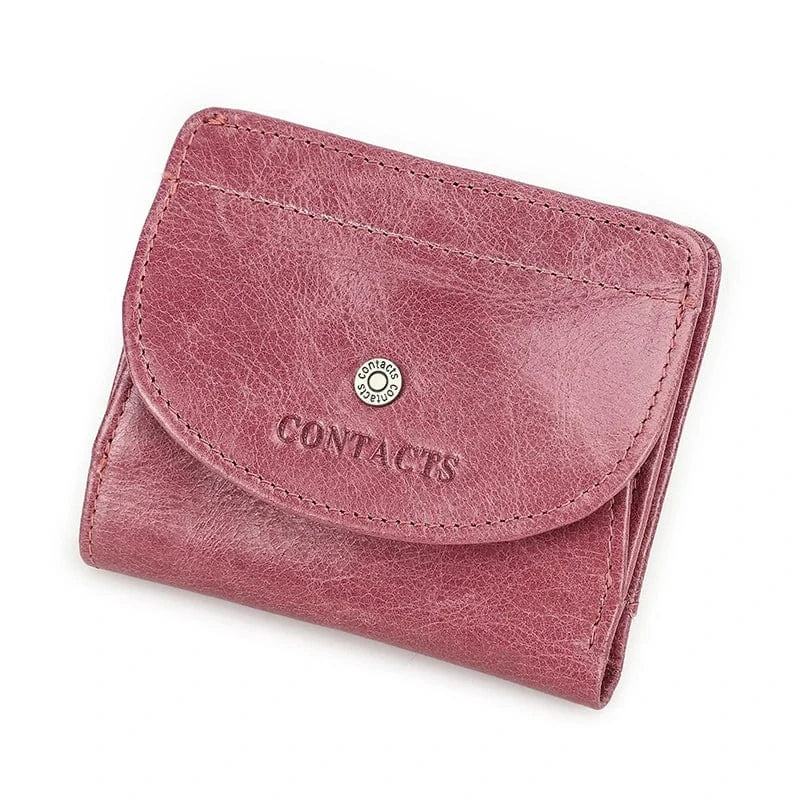 Porte Monnaie Porte Cartes Femme Rose Tan