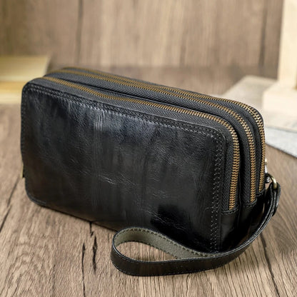 Portefeuille 3 Volets Homme Cuir｜La Casa Du Cuir Noir / Cuir