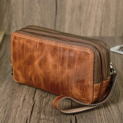 Portefeuille 3 Volets Homme Cuir｜La Casa Du Cuir Camel / Cuir