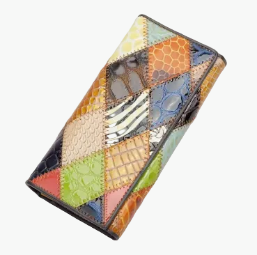 Portefeuille Colorée｜La Casa Du Cuir Multi Couleur / Cuir