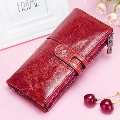 Portefeuille Cuir Femme｜La Casa Du Cuir rouge / Cuir