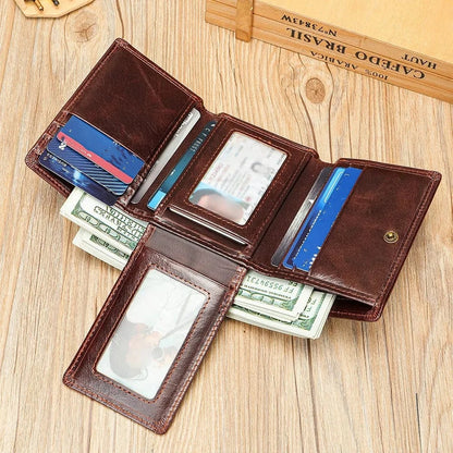 Portefeuille Cuir Marron Homme｜La Casa Du Cuir
