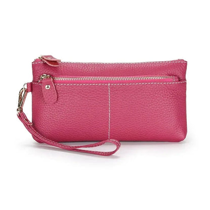 Portefeuille Cuir Souple Femme｜La Casa Du Cuir Fucsia / Cuir