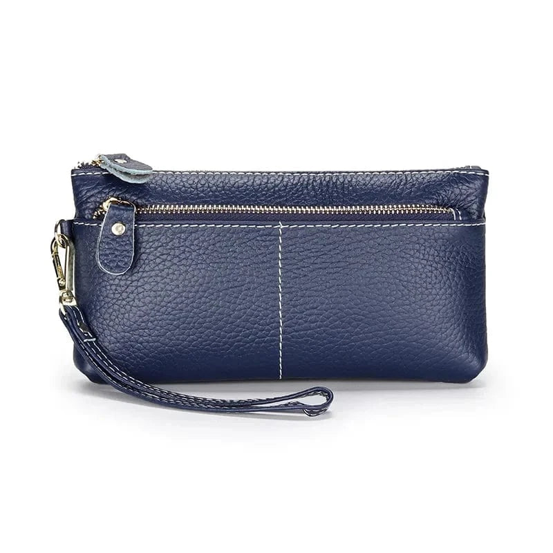 Portefeuille Cuir Souple Femme Royal blue