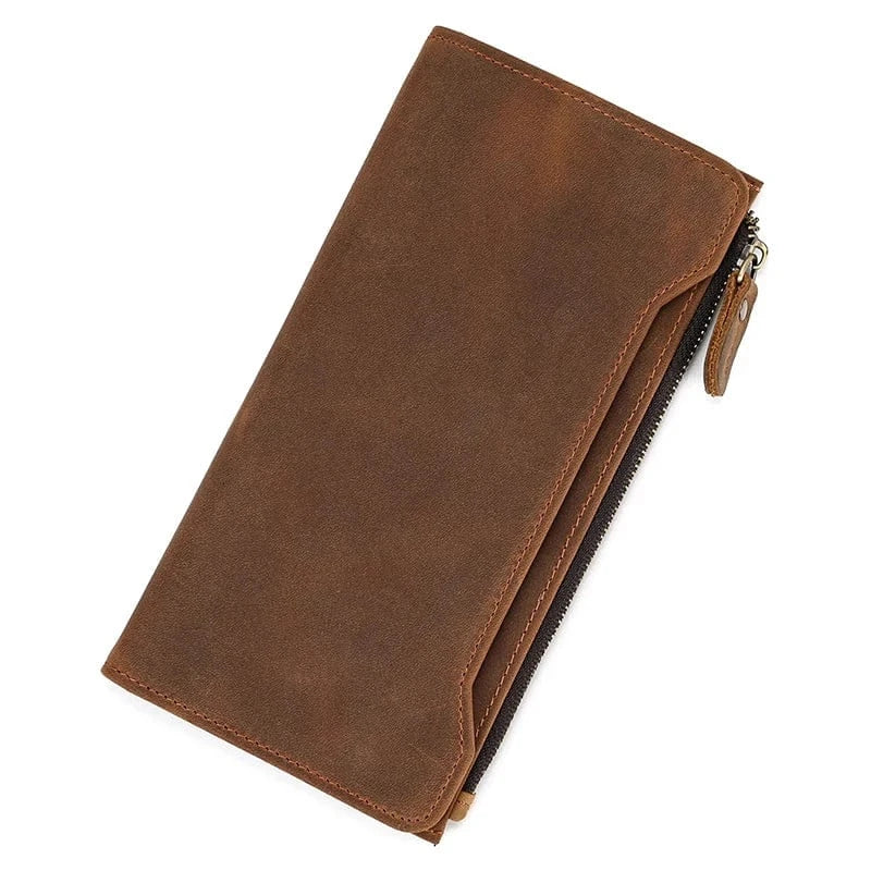 Portefeuille en Cuir Homme Brown