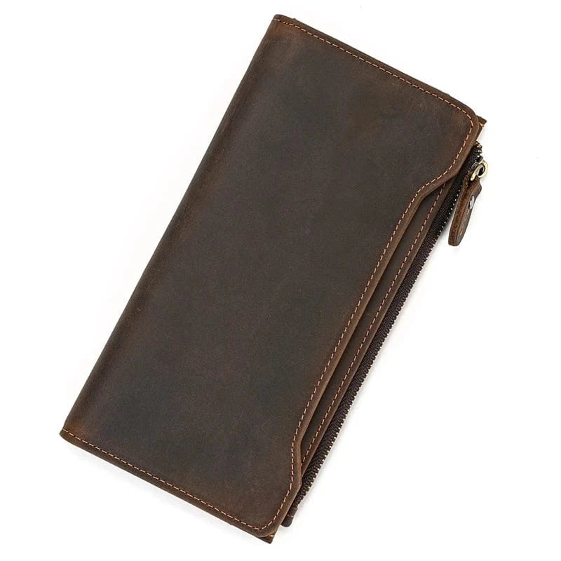 Portefeuille en Cuir Homme Dark brown