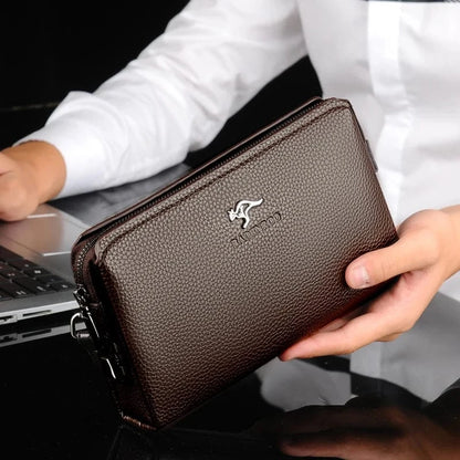 Portefeuille en Cuir Noir pour Homme｜La Casa Du Cuir