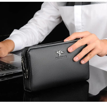 Portefeuille en Cuir Noir pour Homme｜La Casa Du Cuir