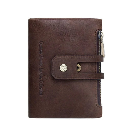 Portefeuille Femme Petit｜La Casa Du Cuir Café / Cuir