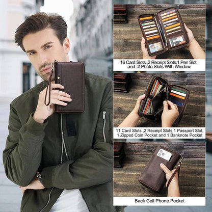 Portefeuille Homme Cuir 3 Volets