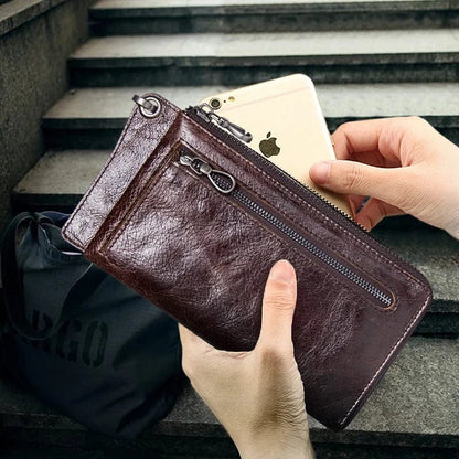 Portefeuille Homme Cuir Véritable｜La Casa Du Cuir Café / Cuir
