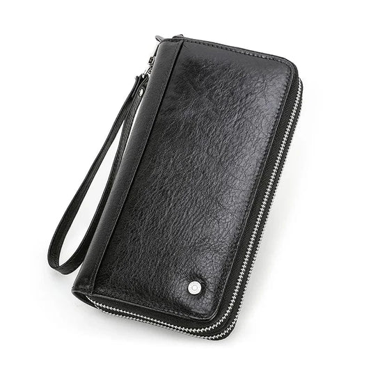 Portefeuille Homme Grand Format｜La Casa Du Cuir Noir / Cuir