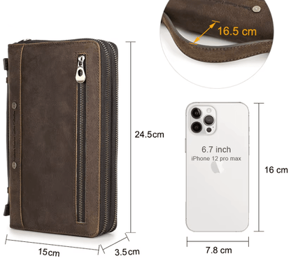 Portefeuille Luxe Homme｜La Casa Du Cuir Café / Cuir