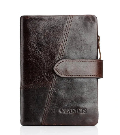 Portefeuille Noir Homme｜La Casa Du Cuir Café M / Cuir