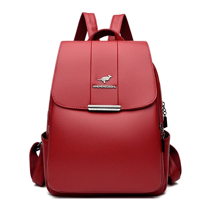 sac a dos rouge, sac a dos rouge cuir