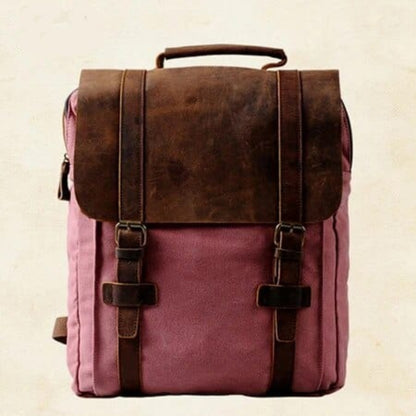 Sac à Dos Cuir Homme Bernard | La Casa du Cuir Rouge pâle sac à dos