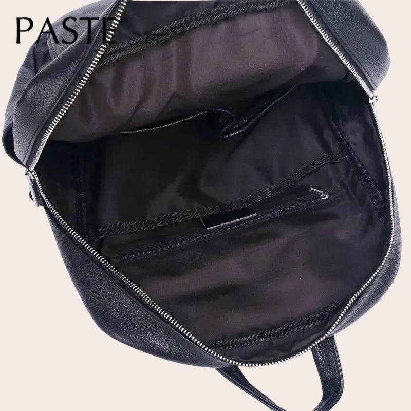 Sac à Dos Bureau en Cuir Noir – Élégant & Professionnel | Sam Noir / Cuir sac à dos ordinateur