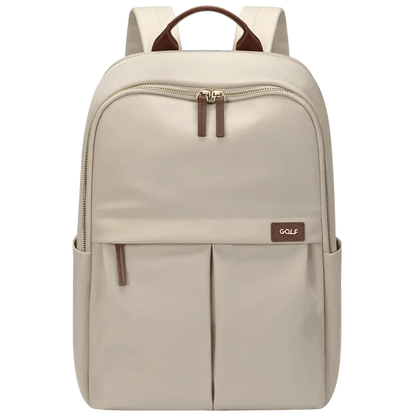 Sac a Dos Chic Femme | La Casa du Cuir Apricot / 30x43x13 cm