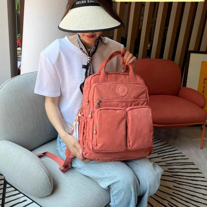 Sac a Dos Collégiens Léo | La Casa du Cuir Rouge / 14 Pouces / Nylon Oxford sac à dos