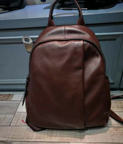 Sac à Dos Cuir Femme Ambre | La Casa du Cuir Noir / Femme / Cuir Sac