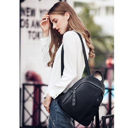 Sac à Dos Cuir Femme Ambre | La Casa du Cuir Noir / Femme / Cuir Sac