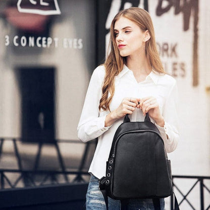 Sac à Dos Cuir Femme Ambre | La Casa du Cuir Noir / Femme / Cuir Sac