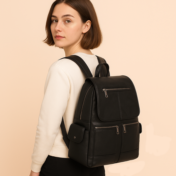 Sac à Dos COOLCY Cuir Vintage Femme – Véritable Cuir Pleine Fleur, 26x12,7x32,5cm, 2 Ans De Garantie