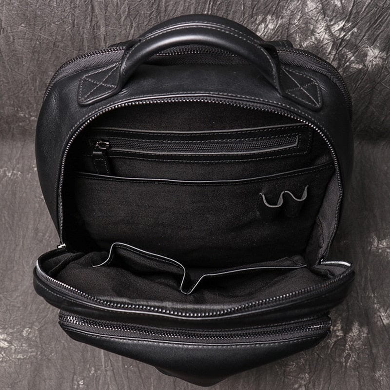 Sac à Dos Cuir Homme  Noir / Cuir / Homme Sac