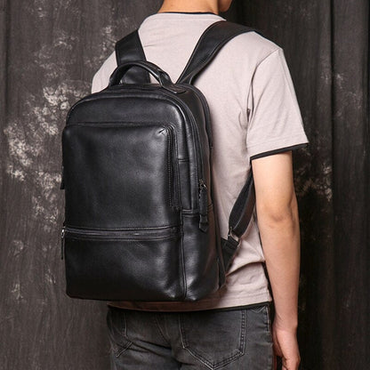 Sac à Dos Cuir Homme Mael | La Casa du Cuir Noir / Cuir / Homme Sac