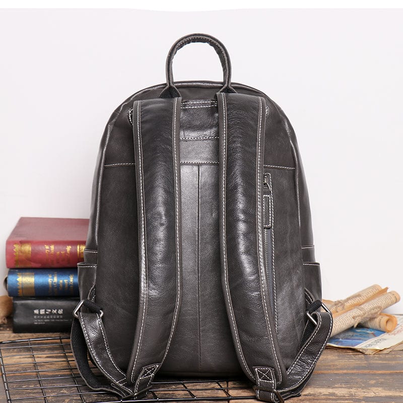 Sac à Dos Cuir Homme Noir / Cuir / Homme Sac