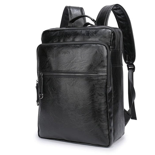 Sac à Dos Cuir Homme  Noir / Cuir (PU) / Homme sac à dos