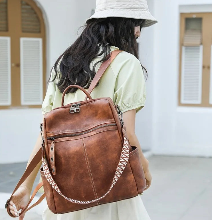 Sac à Dos Femme Cuir Chic Léa | Sac Tendance 2026 Chic & Antivol