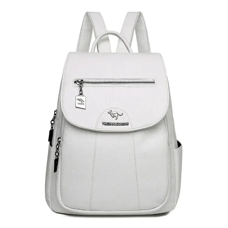 Sac à Dos Femme | Sac à Dos Cuir Femme  Blanc / Cuir PU sac à dos