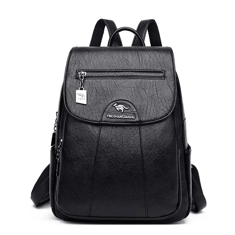 Sac à Dos Cuir Femme Silvy | La Casa du Cuir Noir / Cuir PU sac à dos