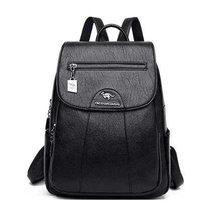 Sac à Dos Cuir Femme Silvy | La Casa du Cuir Noir / Cuir PU sac à dos