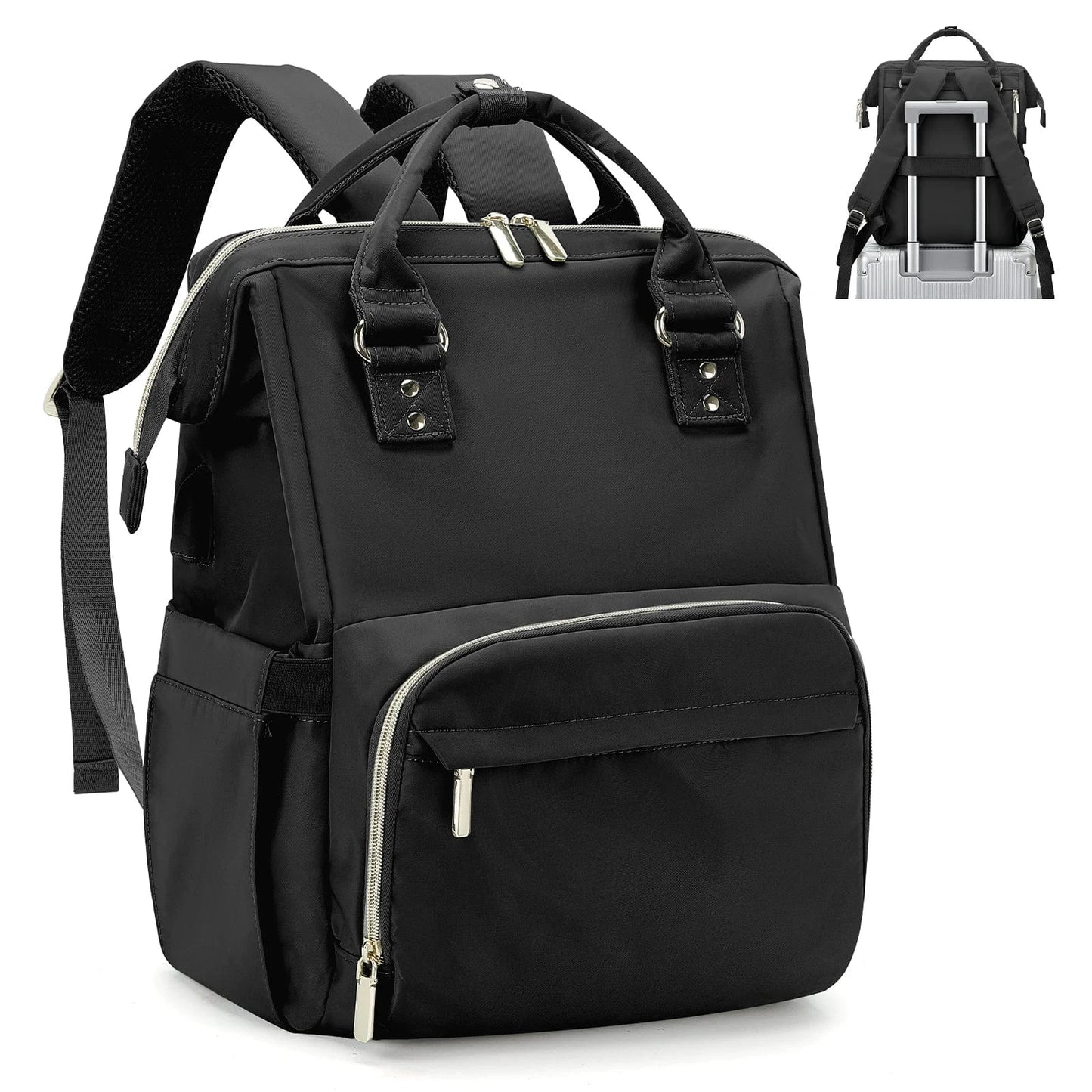 Sac a Dos Femme Voyage Carla | La Casa du Cuir Noir / 29x41x15cm