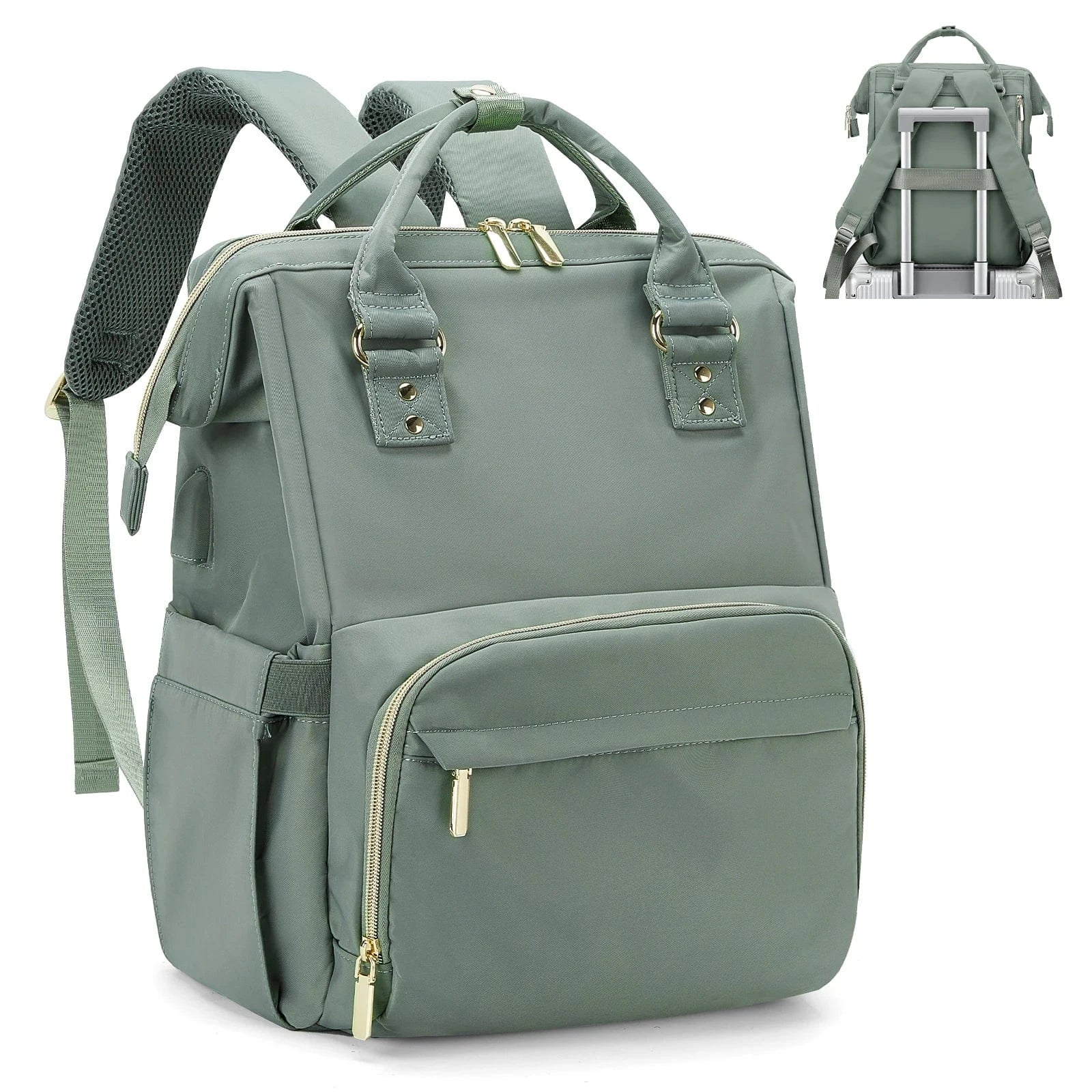 Sac a Dos Femme Voyage Carla | La Casa du Cuir Vert / 29x41x15cm