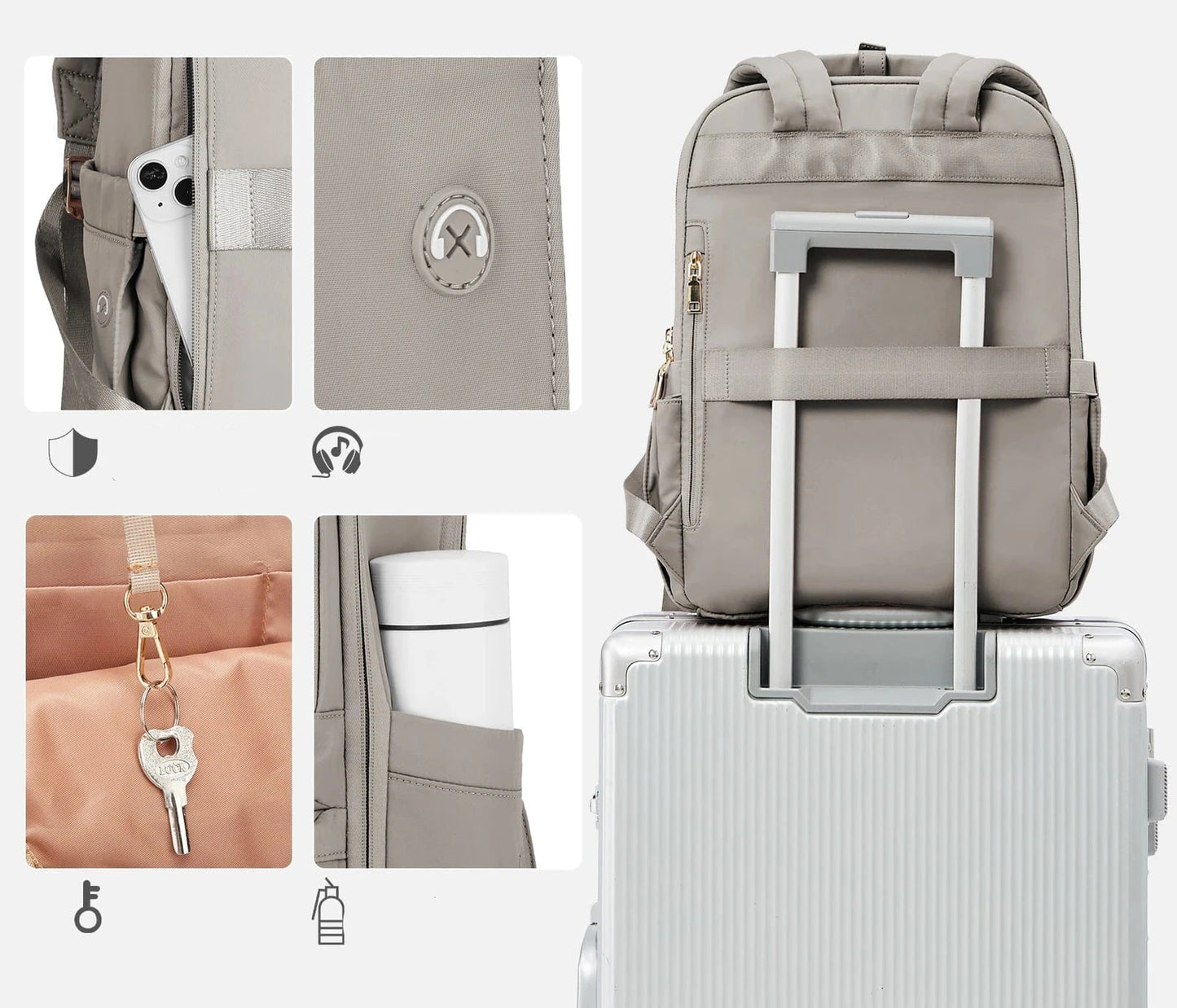 Sac a Dos Ordinateur Portable Claude | La Casa du Cuir