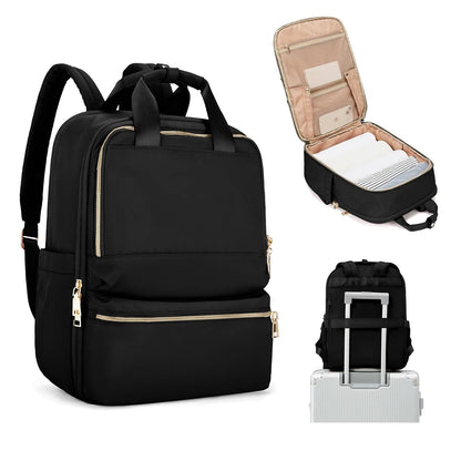 Sac a Dos Ordinateur Portable Claude | La Casa du Cuir Noir / Nylon Oxford