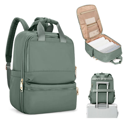 Sac a Dos Ordinateur Portable Claude | La Casa du Cuir Vert / Nylon Oxford