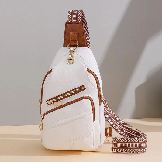 Sac a Main Banane pour Dame Blanc / 17cm8cm27cm / Cuir (PU)