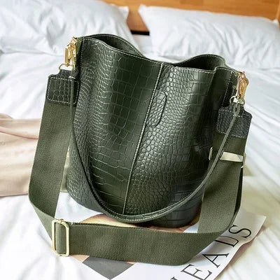 Sac à Main Bandoulière Femme Charlette | Chic, Tendance & Polyvalent Vert / Cuir Vegan sac à main