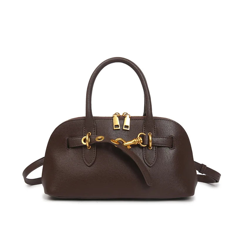 Sac à Main Bandoulière Femme Lyra | Élégant, Luxe & Intemporel Café / Cuir sac à main