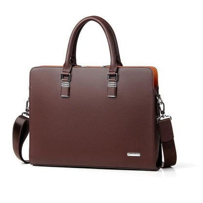 Sac à Main Homme Cuir Mathis | La Casa du Cuir Café / Cuir / 14 Pouces sac à main